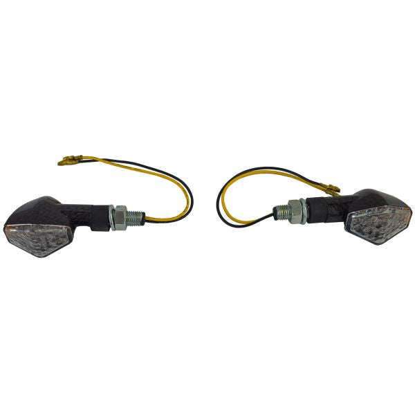 ⭐Set di indicatori di direzione a LED universali per moto DIAMOND in vetro