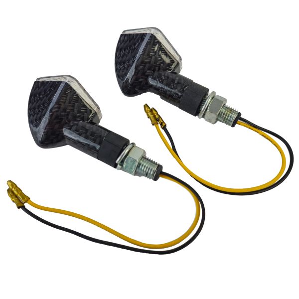 ⭐Set di indicatori di direzione a LED universali per moto DIAMOND in vetro