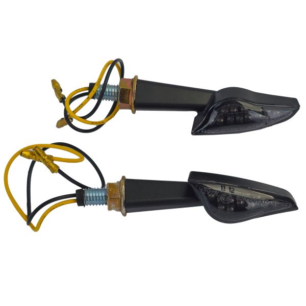 ⭐SPEED Universal Motorcycle Smoke Color LED Turn Signal Light Set