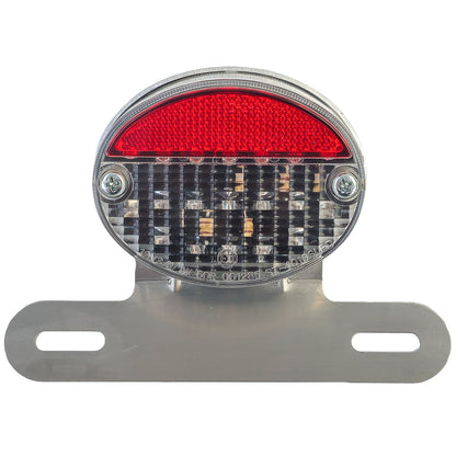 ✨ Luce Posteriore LED in Vetro Trasparente RETRO Uso Universale per Moto Mini✨