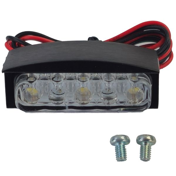 ⭐Universal LED License Plate Light Clear Glass QUADRA with E-Mark⭐