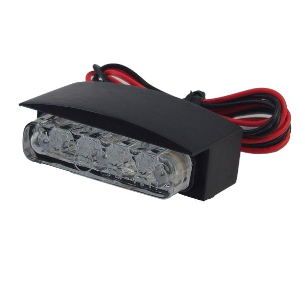 ⭐Universal LED License Plate Light Clear Glass QUADRA with E-Mark⭐