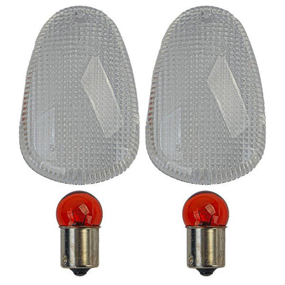 Clear Glass Motorcycle Turn Signal Lens with Bulb for Aprilia with E-Mark