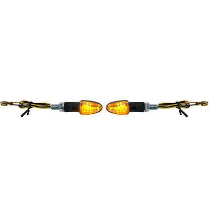 ❄️Mini indicatore di direzione a LED per moto LIZZARD Mini indicatore di nero❄️