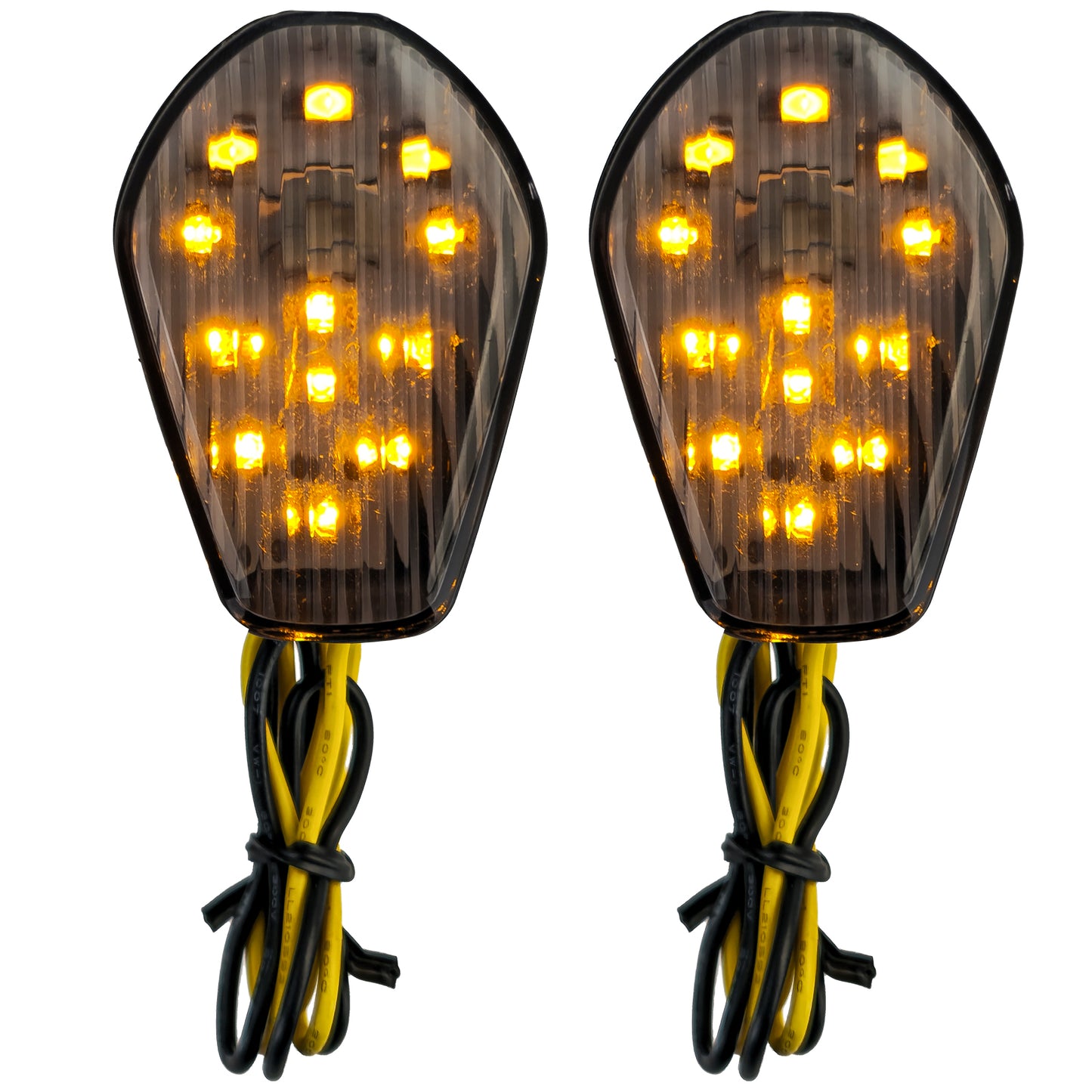 ❄️Moto LED Indicatori di Direzione Carenatura Fumo per Suzuki GSX R 600 750 ❄️