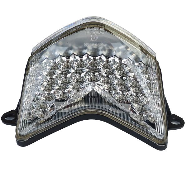 ⭐Fanale posteriore moto a LED in vetro trasparente cromato per Kawasaki Ninja Z⭐