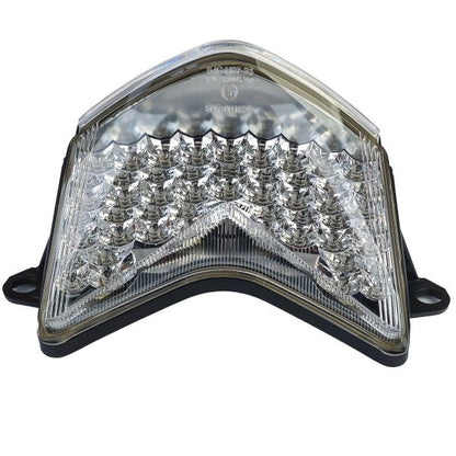 ⭐Fanale posteriore moto a LED in vetro trasparente cromato per Kawasaki Ninja Z⭐