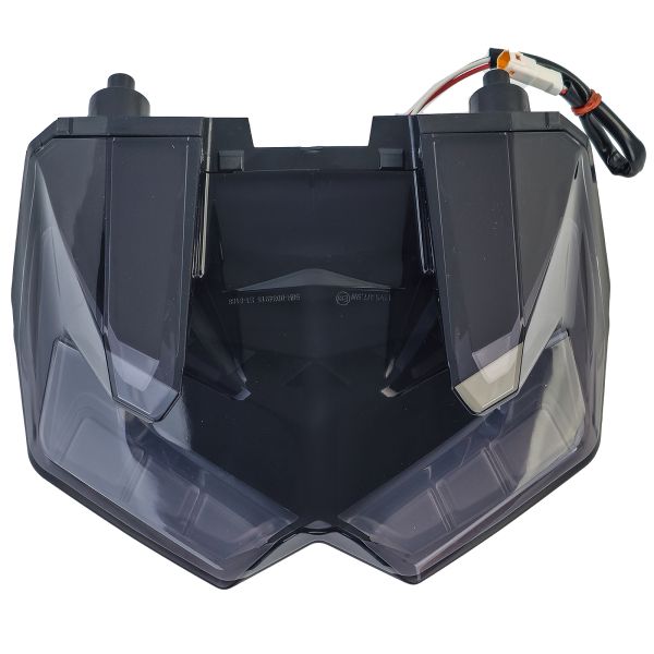 ⭐Fanale posteriore a LED per moto in trasparente nero per Ducati Multistrada950⭐