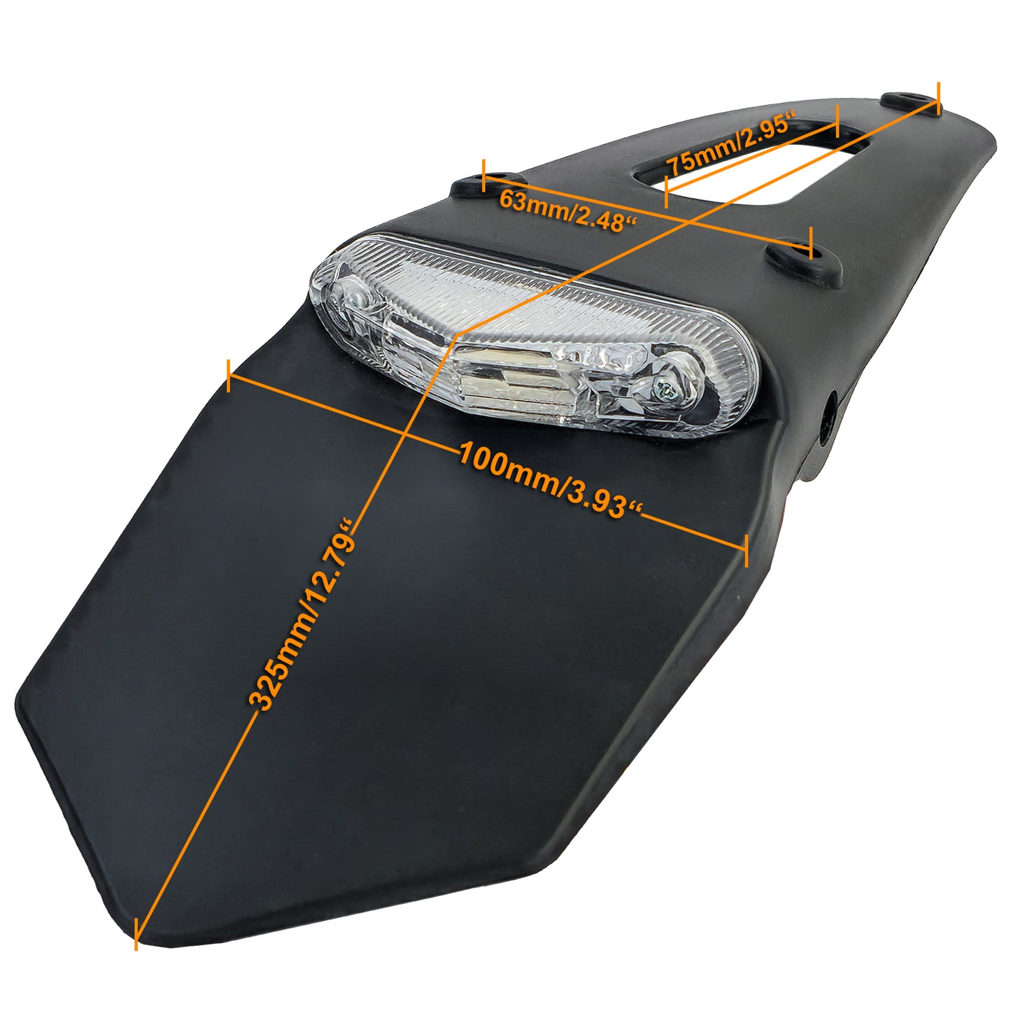 ❄️Porta della targa di licenza posteriore a LED per moto per marchio enduro-te❄️