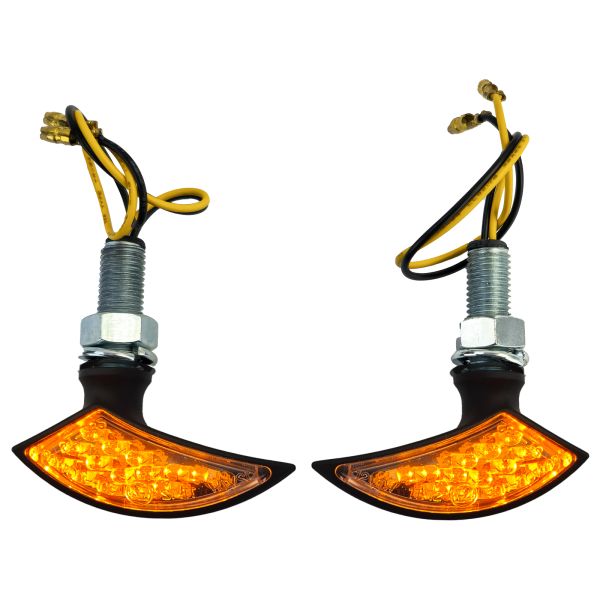 ❄️Indicatore LED adatto per moto Mini Blade Custom Nero con marchio E❄️