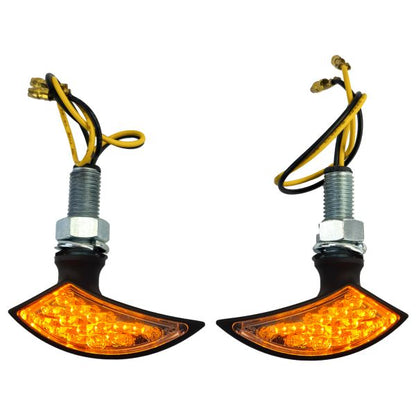 ❄️Indicatore LED adatto per moto Mini Blade Custom Nero con marchio E❄️