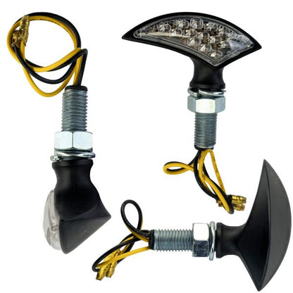 ❄️Indicatore LED adatto per moto Mini Blade Custom Nero con marchio E❄️