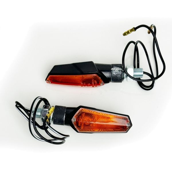 ⭐SLAM SMOKE Universal Motorcycle Halogen Turn Signal Light Set with E-Mar