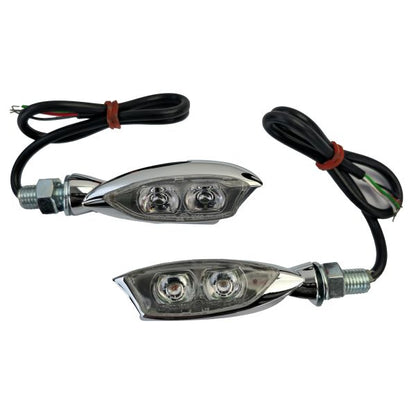⭐Set di luci posteriori con indicatori di direzione a LED in vetro trasparente