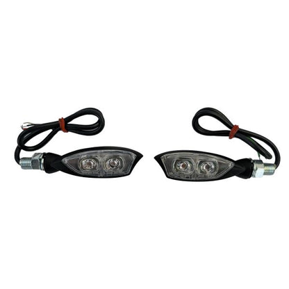 MORELLA SMOKE Universal Motorcycle LED Turn Signal Rear Light Set with E-Mark