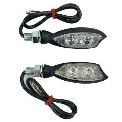 MORELLA SMOKE Universal Motorcycle LED Turn Signal Rear Light Set with E-Mark