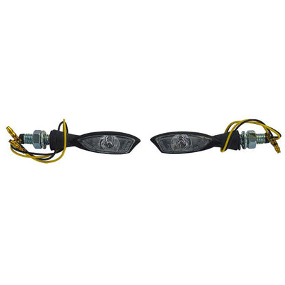 ⭐Set di indicatori di direzione a LED in vetro trasparente universale per moto
