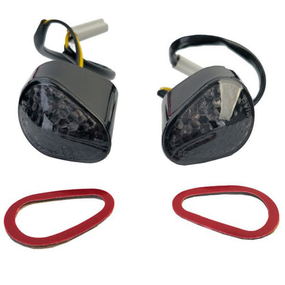 ⭐Carena Moto LED Indicatori di Direzione Fumo per Yamaha R1 2008-2009 con E-Mark