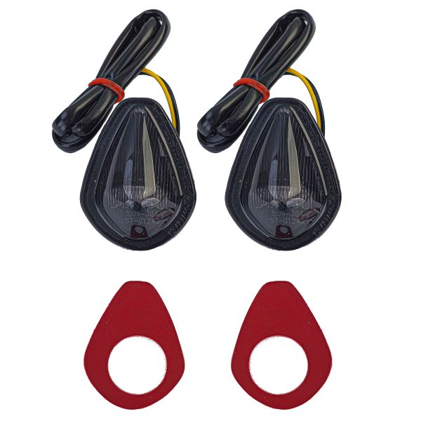 ⭐Indicatore di direzione corpo moto a LED fumo per Honda CBF125 125R 250R