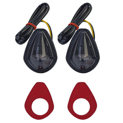 ⭐Indicatore di direzione corpo moto a LED fumo per Honda CBF125 125R 250R