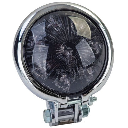 ⭐Universal Bates Style Smoke Chrome Motorcycle LED Tail Light with E-Mar⭐