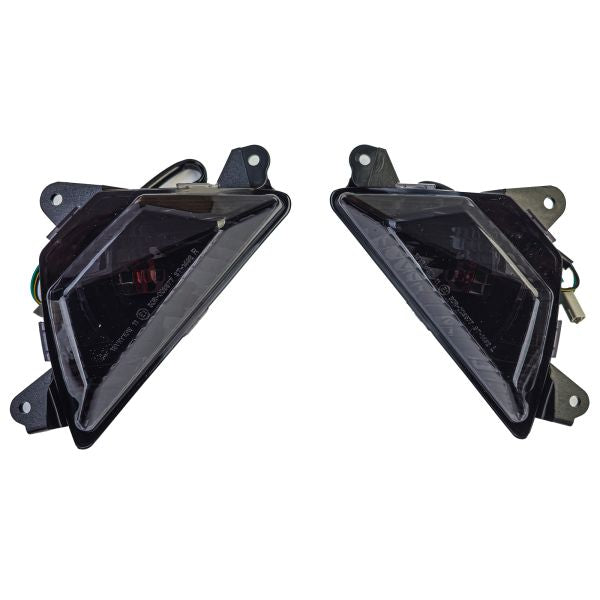 ⭐Smoke Motorcycle Fairing Turn Signal Light Set For Kawasaki Ninja ZX6