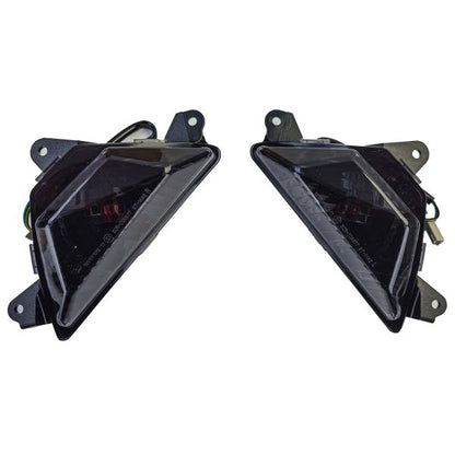 ⭐Smoke Motorcycle Fairing Turn Signal Light Set For Kawasaki Ninja ZX6