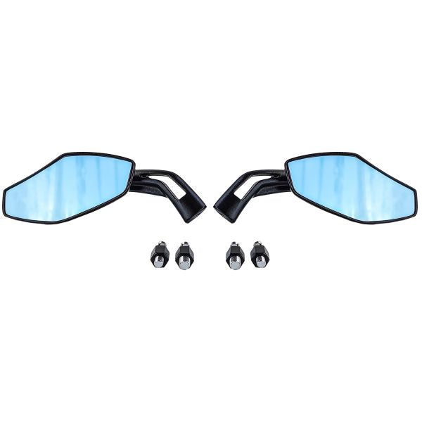 ⭐LUCA Universal Motorcycle Mirror Set in Black⭐