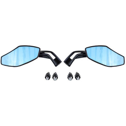 ⭐LUCA Universal Motorcycle Mirror Set in Black⭐