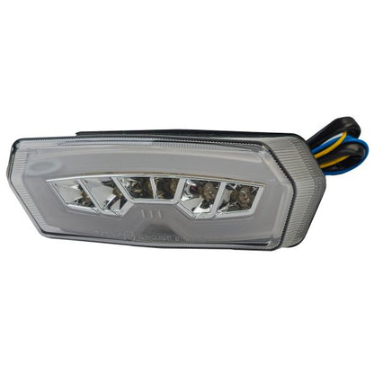 ⭐Fanale posteriore a LED per moto + indicatore barra luminosa in vetro traspare⭐