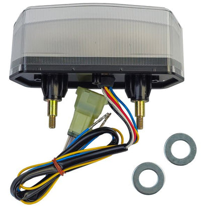 ⭐Fanale posteriore a LED per moto + indicatore barra luminosa in vetro traspare⭐