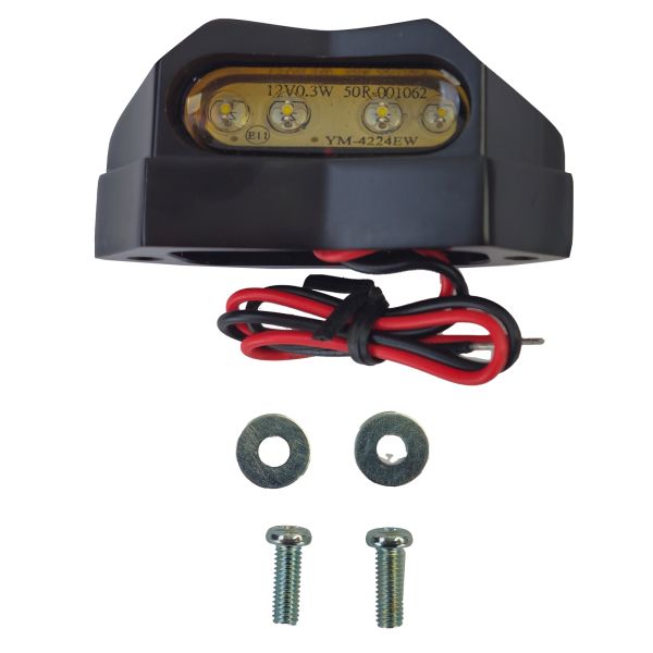 ⭐MINI GLOW Universal LED License Plate Light with E-mark⭐