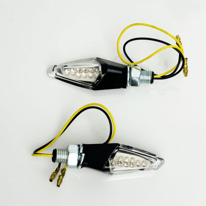 ⭐GILL 2 Universal Motorcycle LED Turn Signal Set with E-Mark