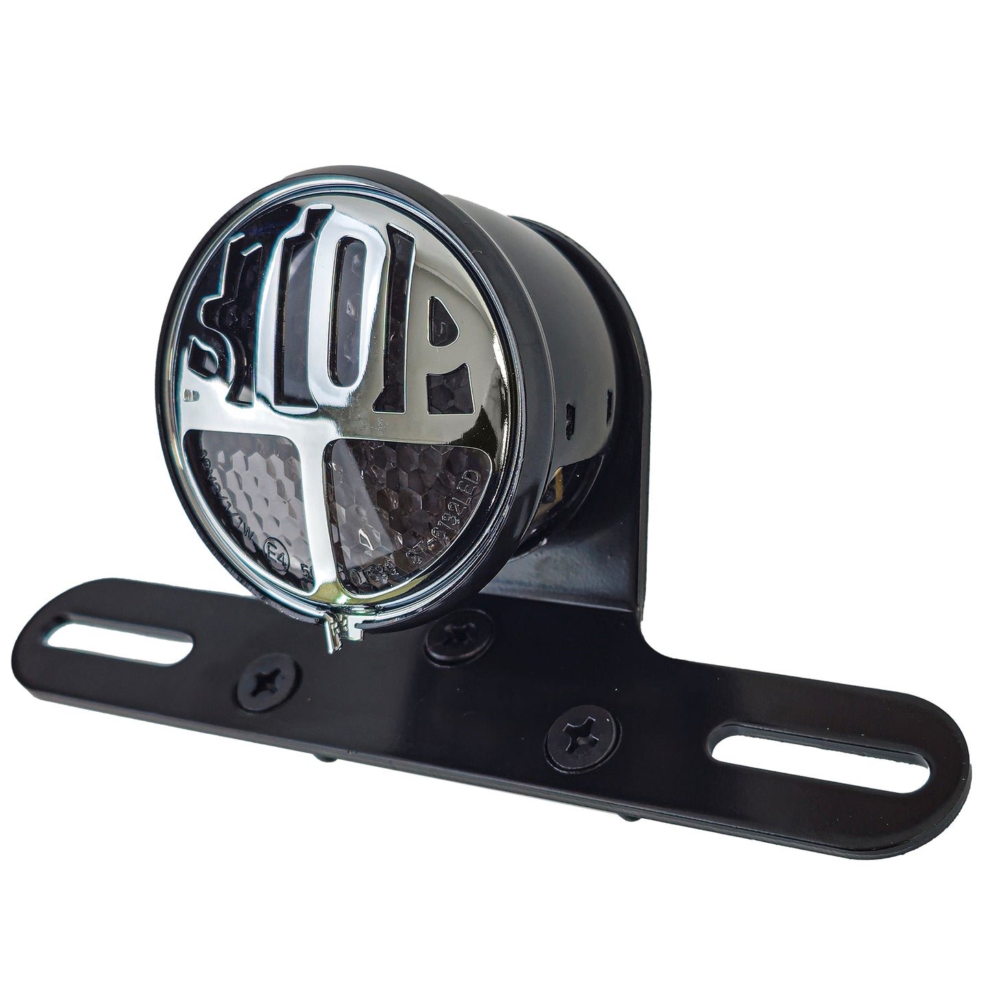 ❄️Moto LED MillersStop Fari Posteriore Luce Freno Custom con Staffa+OmologatoE❄️