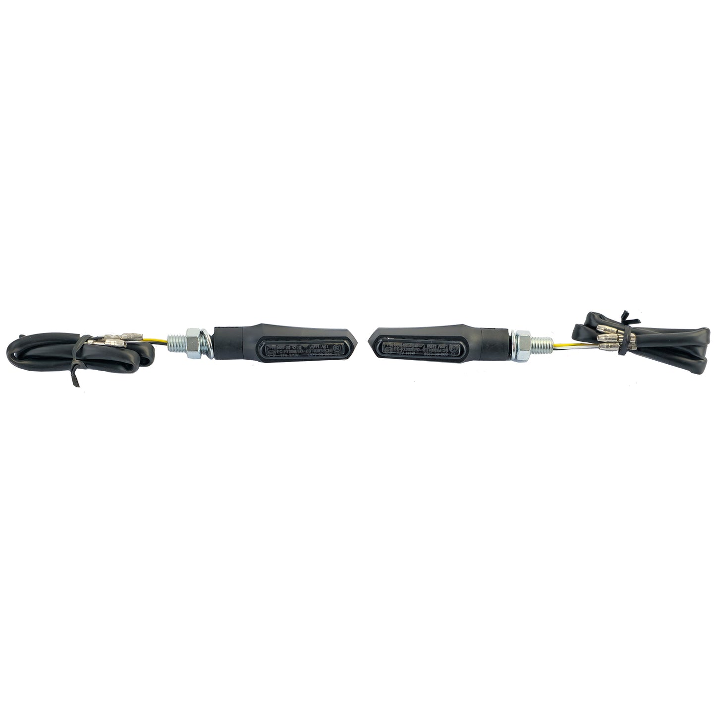 ❄️Mini indicatore LED per moto e luce di parcheggi Shark nero fumo con marchiE❄️