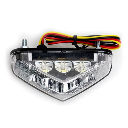 ⭐Fanale posteriore universale a LED in vetro trasparente per moto TRIANGOLO