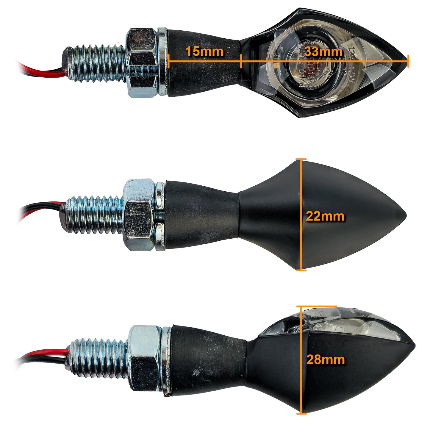 ❄️Indicatore LED per moto Mini penna con testa personalizzata Mini indicatore ❄️