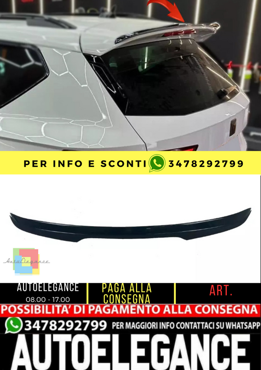 ⭐Spoiler sul tetto compatibile con CUPRA Ateca 2018+ estensione spoiler poster⭐