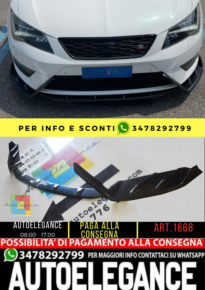 ⭐1668 SPLITTER ADATTO PER LEON 5F 2012-2016 FR LOOK LENZ DESIGN ⭐