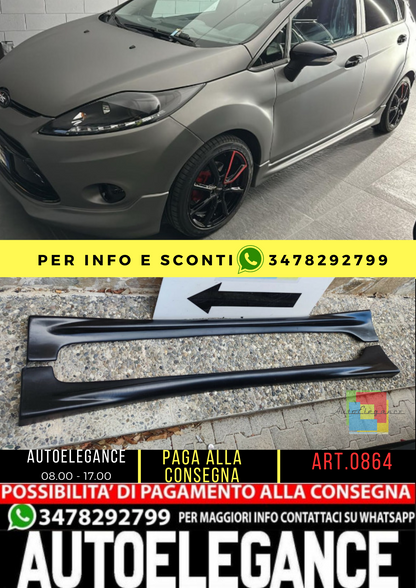 ⭐0864 MINIGONNE LATERALI FORD FIESTA VI 5 PORTE LOOK ST / ZETEC S⭐