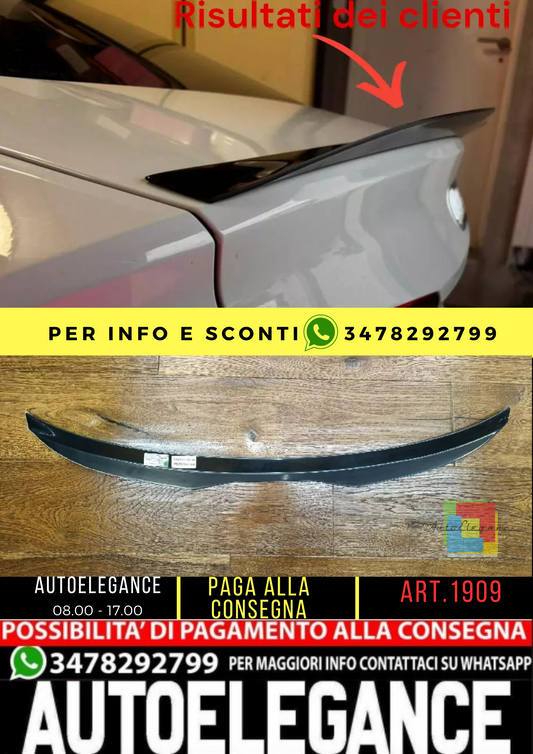 ⭐1909 SPOILER PER AUDI A5 F5 2016+ SPORTBACK SLINE NERO LUCIDO (ALA)⭐