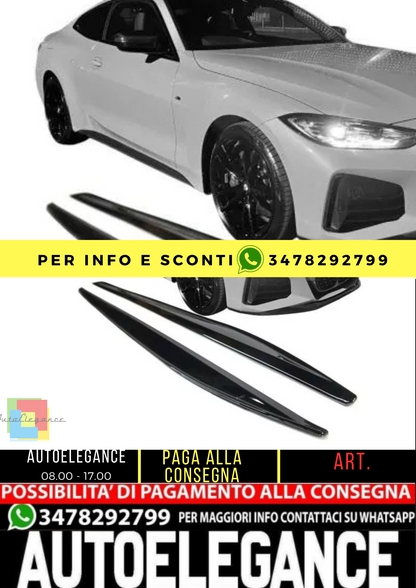 ⭐Minigonne laterali adatte per BMW SERIE 4 G22 G23 20-24 con pacchetto M-Tech⭐