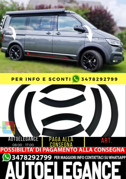 ⭐Strisce di protezione del passaruota compatibili con VW Transporter T6.1 2019+⭐