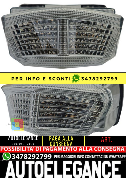 ⭐Vetro trasparente fanale posteriore moto per Yamaha TDM 900 02-06⭐