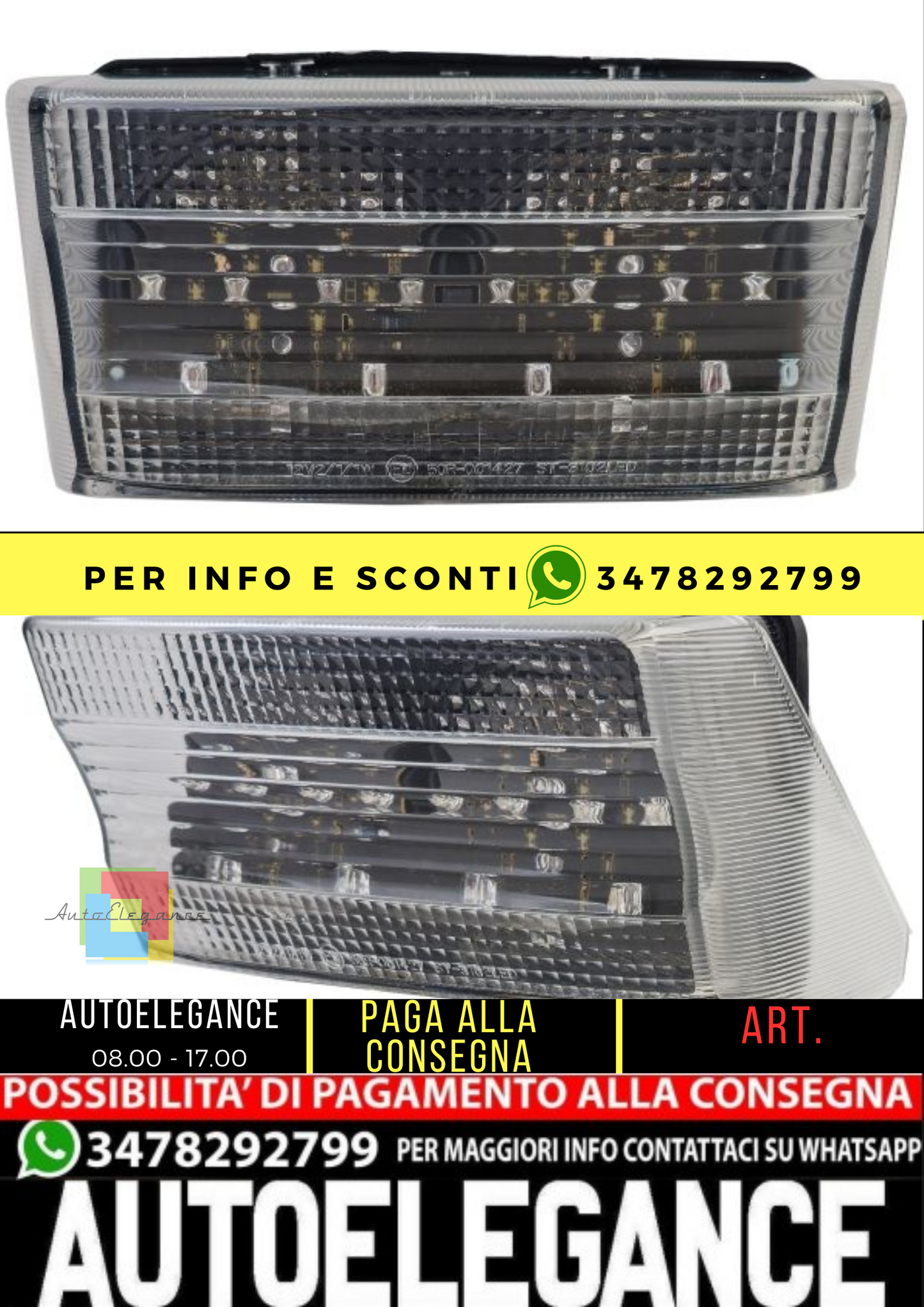 ⭐Fanale posteriore moto a LED in vetro trasparente per Honda CB 1300 F Super ⭐