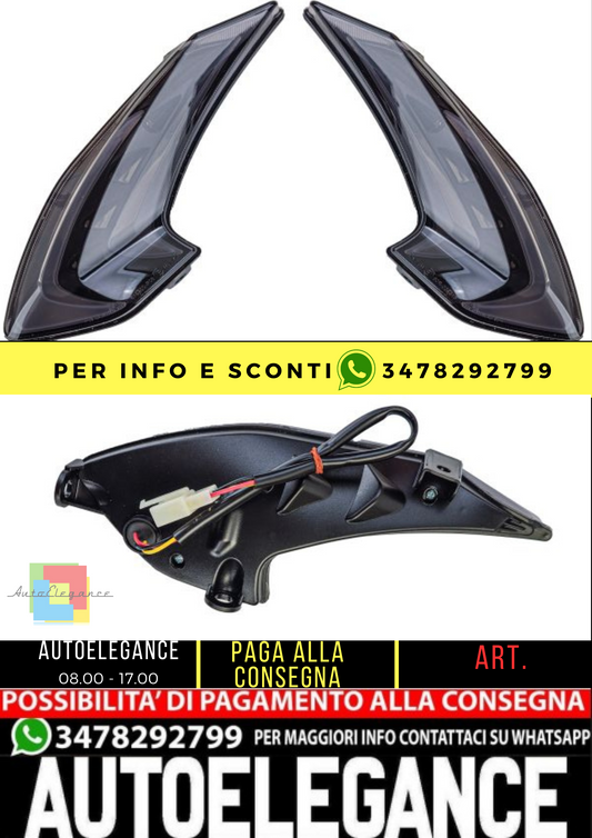 ⭐Fanale posteriore moto a LED in vetro trasparente fumè per MV Agusta Dragster ⭐