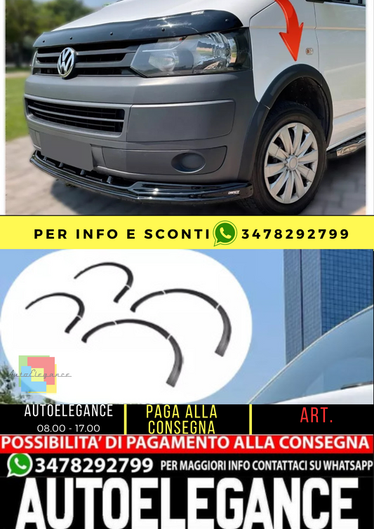 ⭐Strisce di protezione passaruota compatibili con VW Transporter T5 T5.1 2003 ⭐
