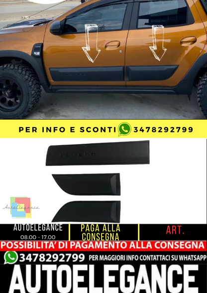 ⭐Protezione porta pannelli carrozzeria compatibile con DACIA Duster 2018+ 4 pez⭐