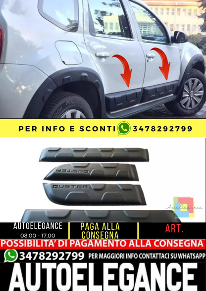 ⭐Pannellatura carrozzeria compatibile con DACIA Duster 2010-2017 4 pezzi fuoris⭐
