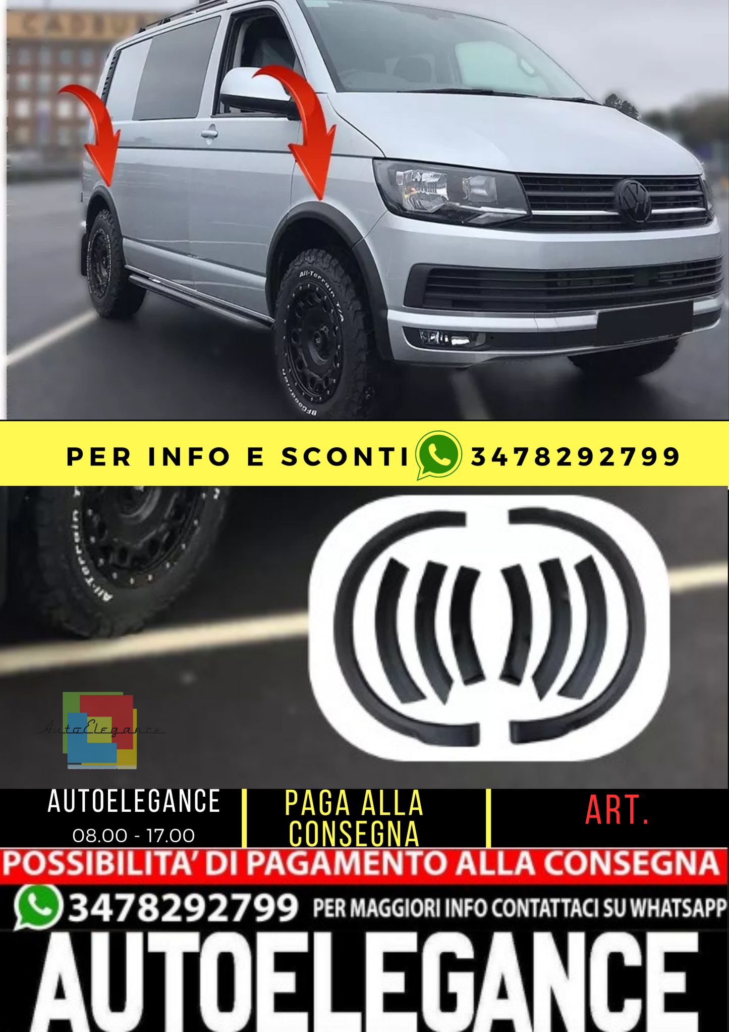 ⭐PROTEZIONI PORTIERE ADATTO PER  VW Transporter T6 2015 2019 8⭐